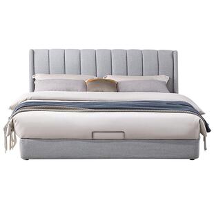 【门店】全友家居布艺床1米5双人床现代简约小户型卧室落地床家具