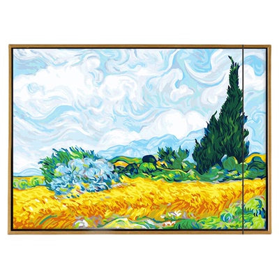 DIY客厅卧室油彩装饰丝