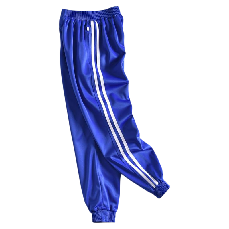 宝蓝色金光绒初高中学生校服裤子