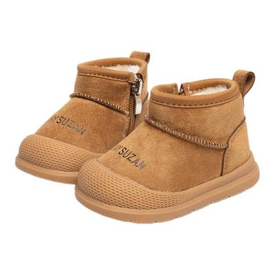 婧麒儿童棉靴冬季加绒加厚保暖