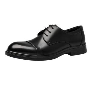 奥康男鞋2026春季新款商务正装皮鞋男款二接头复古擦色男士婚鞋