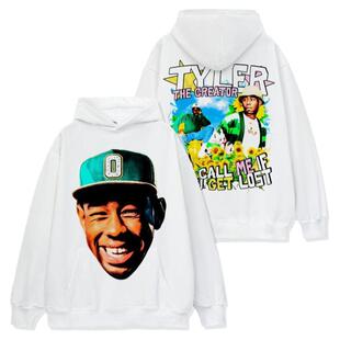泰勒Tyler the Creator人物印花连帽卫衣男美式嘻哈重磅宽松外套