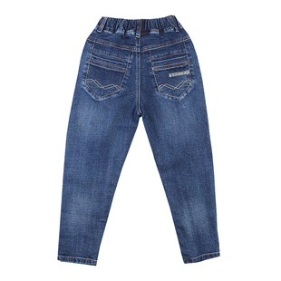 斯潘古尔男童牛仔长裤2025年秋新款时尚韩版休闲中大童儿童裤子