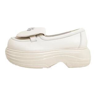 BLOCCO5女鞋子春季女单鞋包头厚底增高一脚蹬翻舌乐福鞋女款