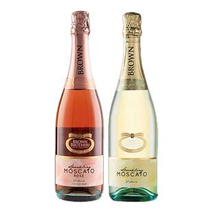 澳洲进口布琅兄弟朗BrownBrothers莫斯卡托桃红甜白起泡葡萄酒气
