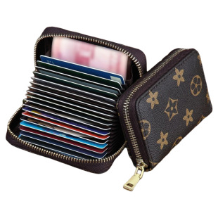 新款风琴防盗刷消磁卡包多卡位银行信用卡驾驶证卡夹拉链包硬币