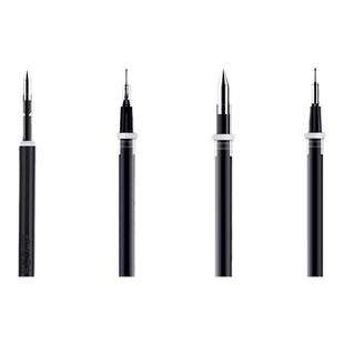 得力笔芯0.5黑色中性笔芯全针管子弹头笔芯黑笔笔芯0.38笔芯黑色0.35红黑色笔芯替换速干碳素笔芯中性笔芯蕊