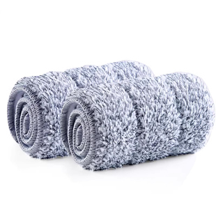 五月花 刮刮桶免手洗平板拖把配件干湿两用拖布配布2块KLM-F5