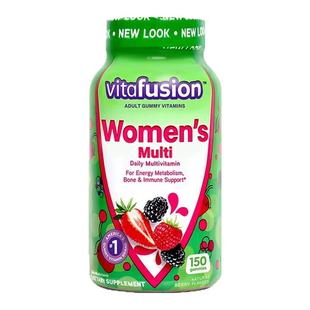 vitafusion美国进口多维复合维生素综合女性营养素软糖150粒
