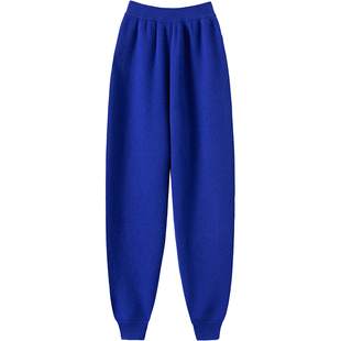 寒冷冬季足够！强推！重磅加厚羊绒裤子女外穿休闲针织裤子哈伦裤