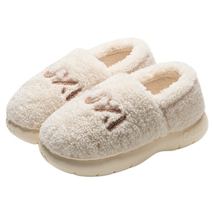 朴西2025新款棉鞋女士全包跟家居加厚保暖冬季女款棉拖鞋外穿防滑