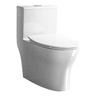 惠达升级无棱内壁马桶连体式坐便器微晶易洁釉面家用卫生间6688