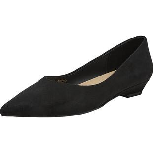 百思图2026春新款气质绒面跟鞋浅口单鞋复古粗跟尖头女鞋R6551AQ6