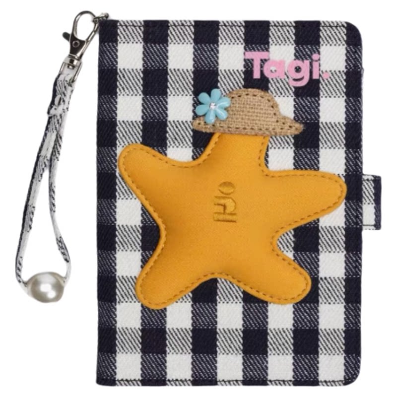 Tagi砰砰珍珠苹果流苏卡包