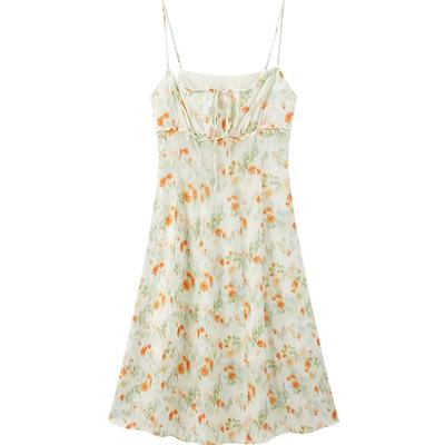 【商场同款】乐町清新碎花吊带连衣裙25年夏季新款裙子C1FAF2226