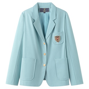 东京岁时记jk原创正版薄荷绿西服女小个子学院风制服套装春装上衣