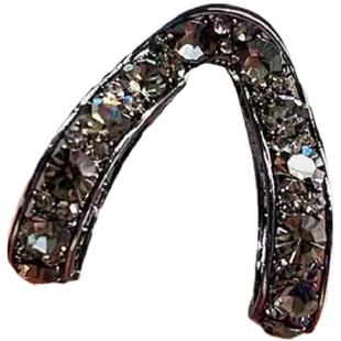 高马尾V型抓夹固定神器后脑勺丸子头发夹高级感水钻夹子头饰女