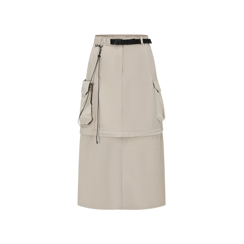 迪卡侬工装运动半身可拆卸长裙