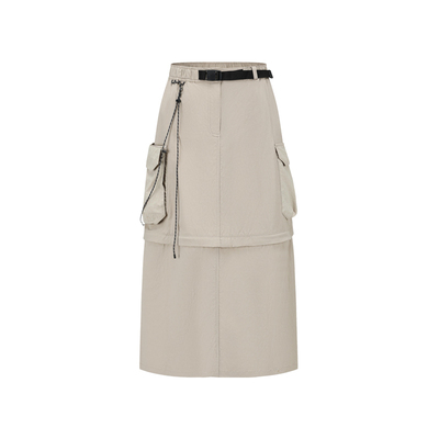 迪卡侬户外休闲女款工装裙