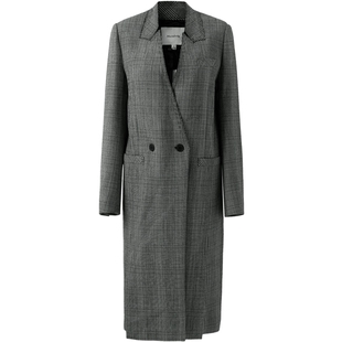 【花呢大衣】玛丝菲尔冬季新款复古威尔士格纹羊毛廓型毛呢外套