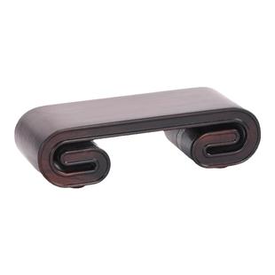 实木非洲酸枝紫光檀云纹书卷底座茶壶微盆景香炉如意铭杯摆件托架