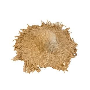 法式拉菲草帽女夏季出游海边沙滩度假风大帽檐遮阳防晒帽太阳帽子