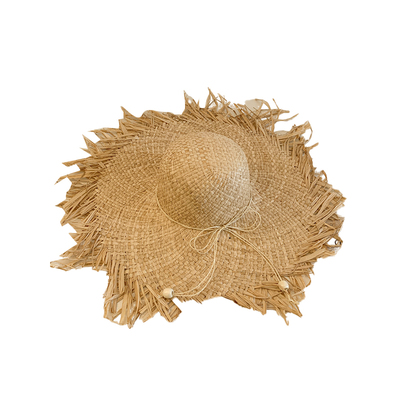 法式拉菲草帽女夏季出游海边沙滩