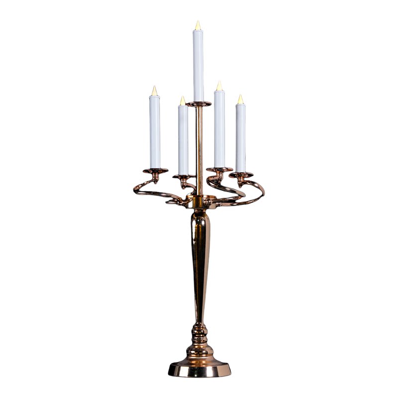 婚庆烛台电子大蜡烛透明亚克力水晶桌子摆件派对婚礼堂宴会厅道具