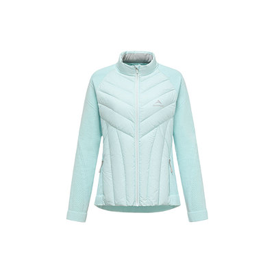 松野湃美利奴羊毛鹅绒羽绒夹克