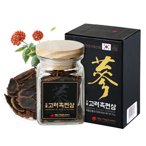 不老健高丽参片正品中药材韩国红参片正宗黑参片礼盒人参切片75g