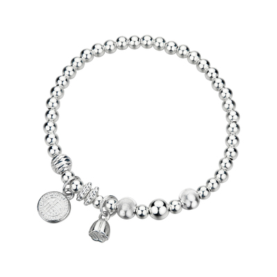 顺钦银楼足银福禄莲蓬手链