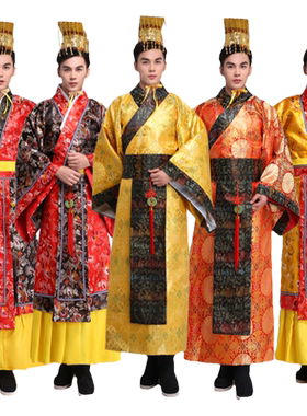 风格汇美夏季汉朝皇帝古代演出服