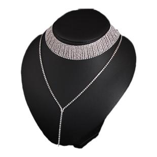 欧美时尚个性饰品性感流行束颈项链长颈项链锁骨女身体链百搭