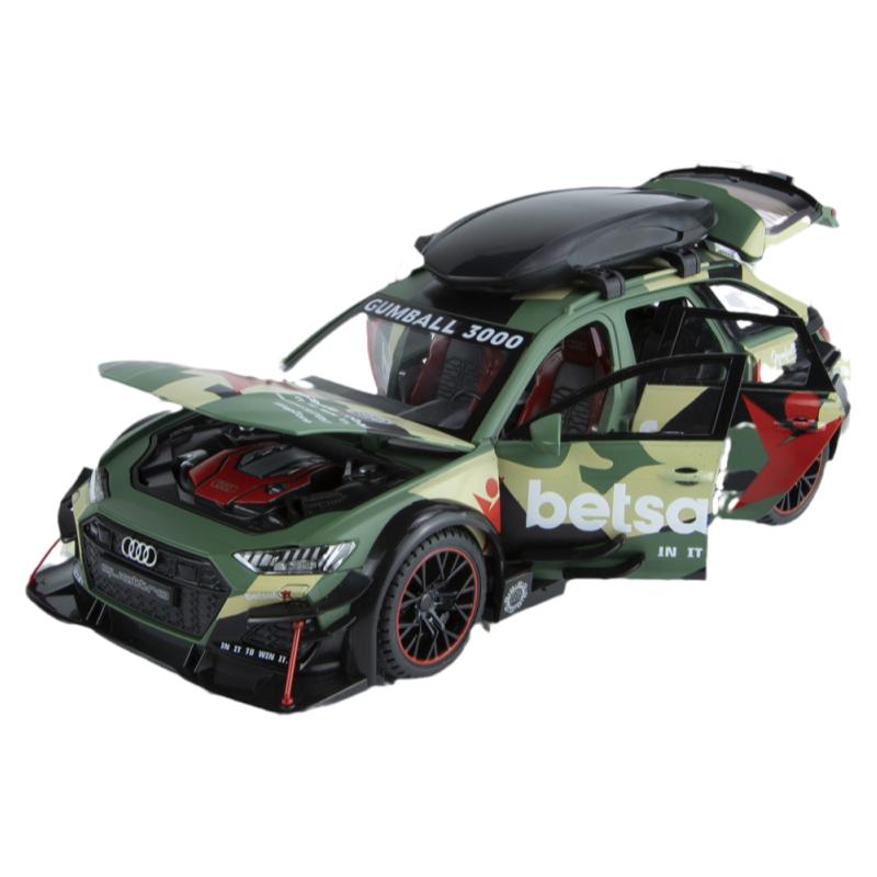 合金124RS6跑车模型玩具车摆件