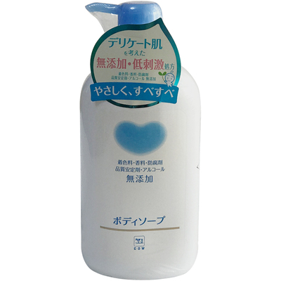 全家可用日本COW牛乳沐浴露牛乳石碱无添加儿童宝宝无香沐浴乳
