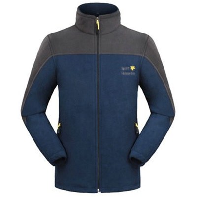 男款开衫保暖摇粒绒冲锋衣内胆