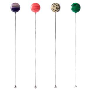 XEMO天然原石调酒棒北欧304不锈钢咖啡搅拌棒高颜值搅拌勺