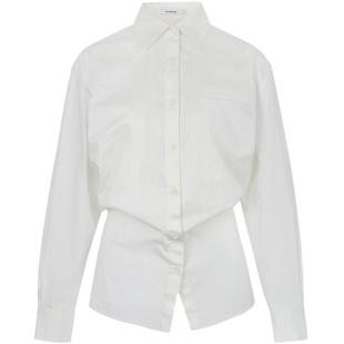 CALVINLUO 设计师款宽松收腰休闲衬衫显瘦百搭长袖衬衣 24新品