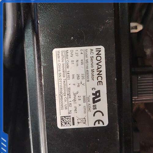 议价可维修汇川INOVANCE伺服电机MS1H440B30CB0.4kW220V3000转带
