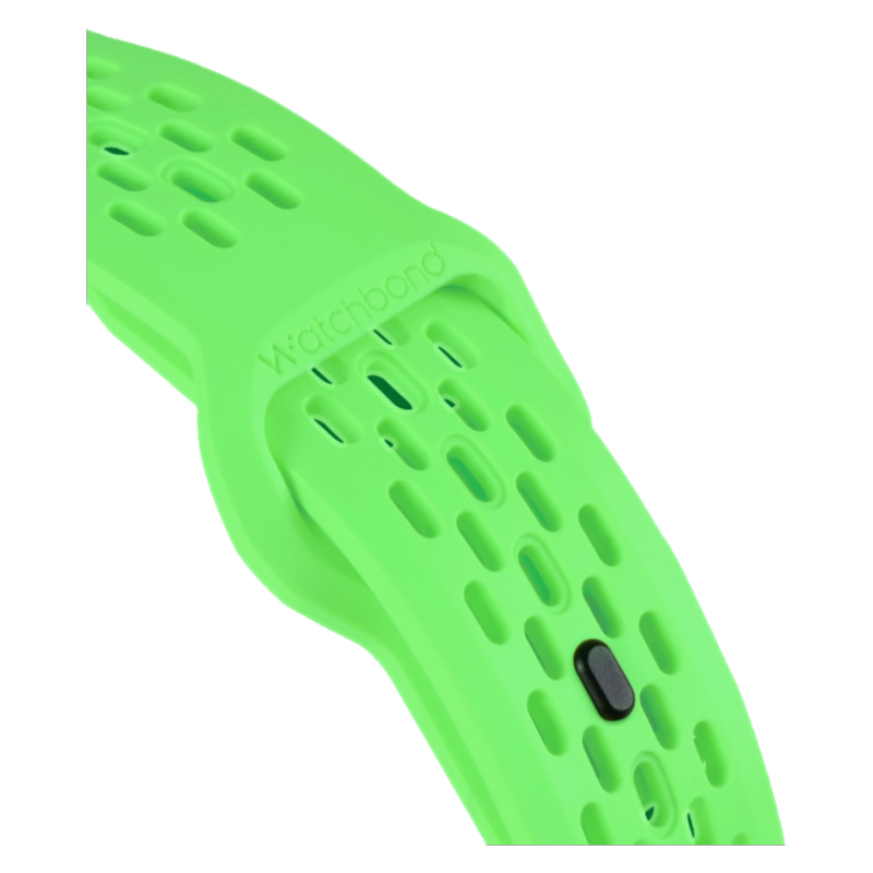适用vivowatch GT2手表荧光绿透气watch5氟橡胶表带watch3运动星辉皓月智能watch2夏天男生腕带女生表链夜光