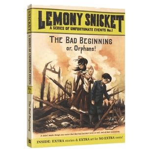 悲惨的开始 英文原版 The Bad Beginning 波特莱尔大冒险系列1 电影雷蒙斯尼奇的不幸历险原著小说 英文版进口儿童文学书籍正版