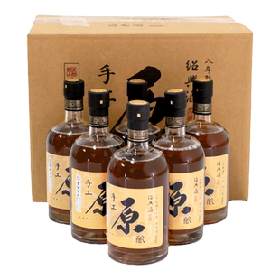 古越龙山绍兴黄酒鉴湖酒坊手工原酿八年陈500ml*6瓶花雕酒整箱装