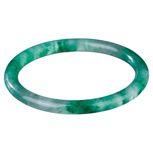 七彩云南非洲翠手镯天然玉石手环叮当镯美人环细手镯飘花平替细镯