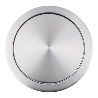 台面嵌入式黑色垃圾桶白色盖板