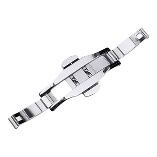 手表蝴蝶扣配件 通用机械表链卡扣钢带扣头 钨钢表扣子表带锁扣环