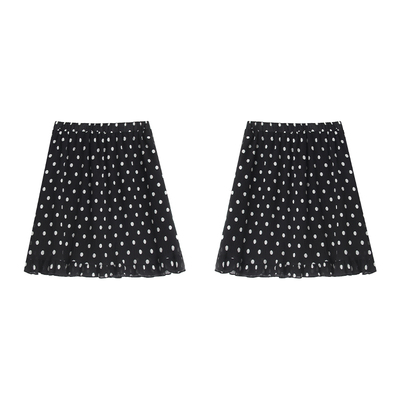 About Passion · 压褶波点荷叶边半裙