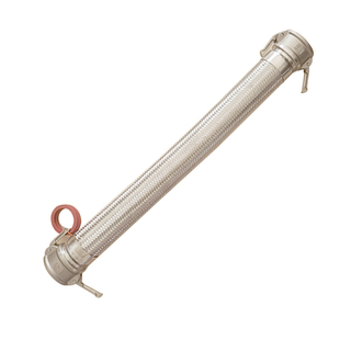 洒水车电动水炮配件前置波纹管2寸扳把式快速接头304不锈钢丝软管