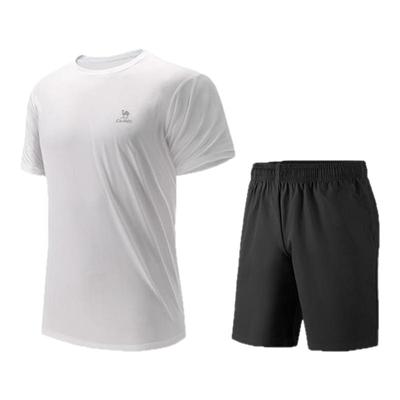 骆驼运动套装男女款速干衣T恤2025夏季新款短裤瑜伽健身两件套