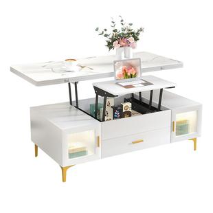 多功能升降茶几餐桌两用小户型客厅家用一体多用可折叠饭桌二合一