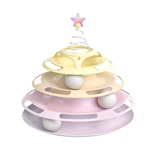 元気喵丨猫玩具自嗨猫转盘球猫咪解闷逗猫棒耐咬逗猫神器猫咪玩具